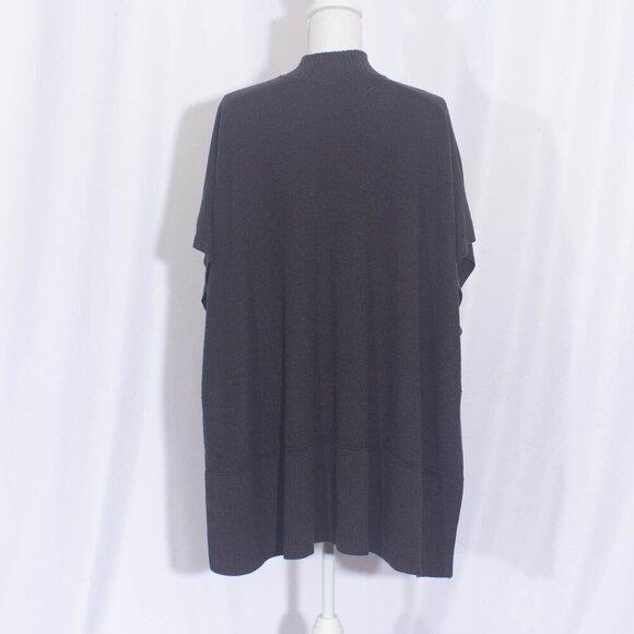 LULULEMON Call Me Cozy Wrap Sweater in Heathered Black Size OS - Picture 9 of 13